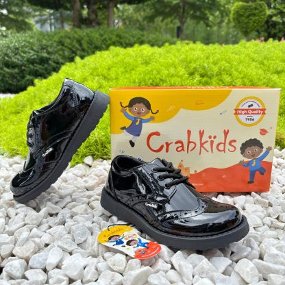 CrabKids Kenya Boy School Leather Shoes