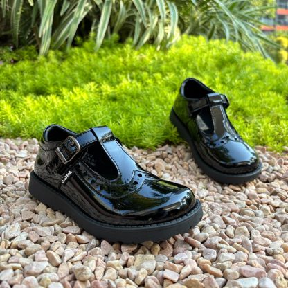 CrabKids School Shoes Girls Leather